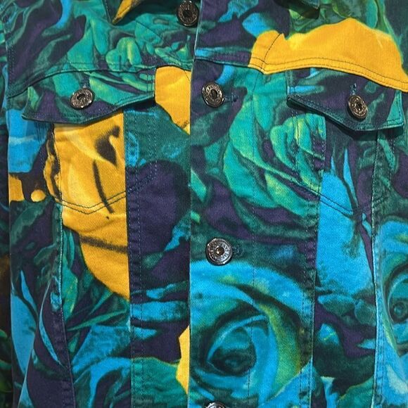 Isaac‎ Mizrahi Multi-Coloured Denim Jacket Size M - Picture 3 of 12